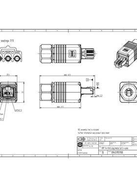 PHARTING浩亭09s451951100HPV4544PuhPul数据RJ45连接l器组
