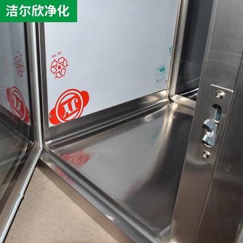 ESD30带4机不锈钢互嵌式械传递递窗电子连锁单层玻璃洁净传窗紫外