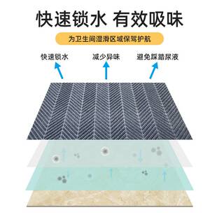 公共厕所防滑地垫卫生间门口吸水地毯洗手间洗手池脚垫耐脏垫子