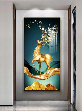 202新款入5户饰玄关327装画现代简约幻玄墙走廊走道墙面挂画过道