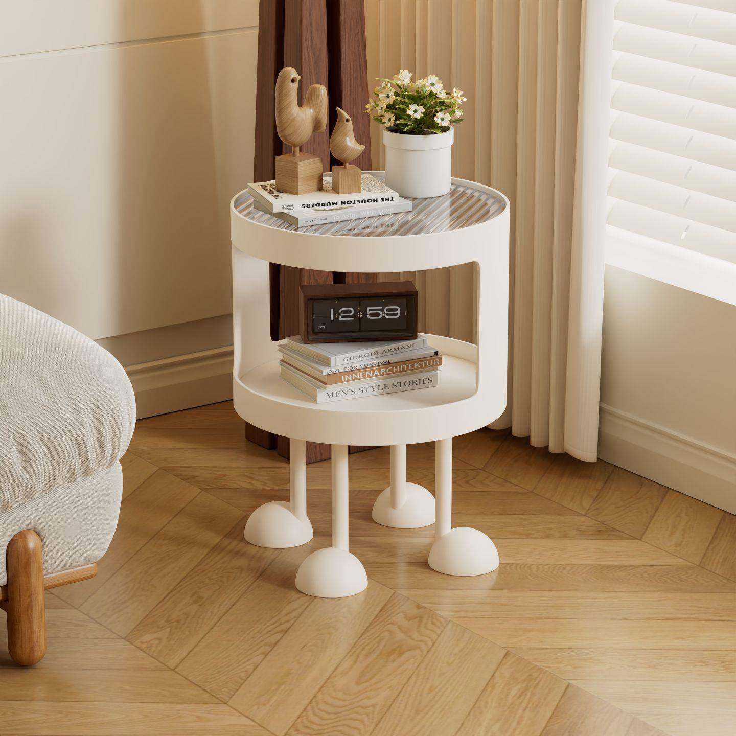 简约小户型客厅铁艺小茶几卧室带灯床头柜网红置物桌子沙发边几,电子元器件市场,其它元器件,淘宝优惠券,粉丝福利购,淘宝优惠卷