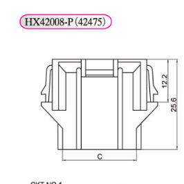 HXH红星接插件 42475 HX42008-2P/4P/6P/8P/10P/12P/14P/16P/24P