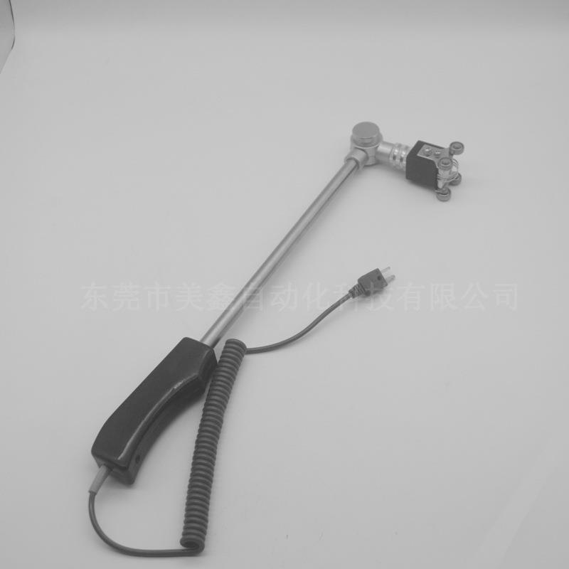 K型表面热电偶垂直滚轮测温探头手柄式探温棒