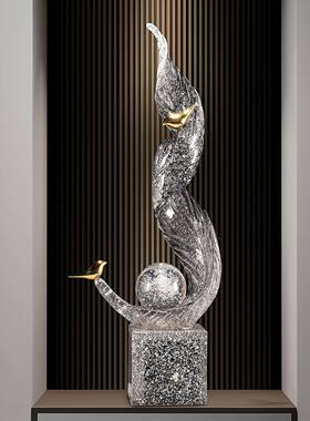 日玄关式件风生水摆起轻奢AL101023竖客厅入户进门入门厅高装饰感