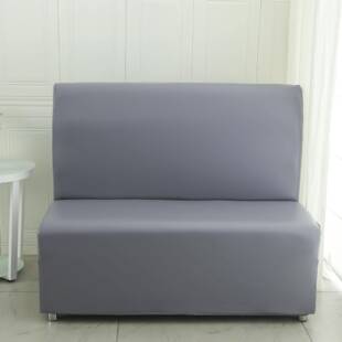 无扶手卡座饭店皮沙发套全包转面贵妃脚踏椅RSZ套单套面角卡座套