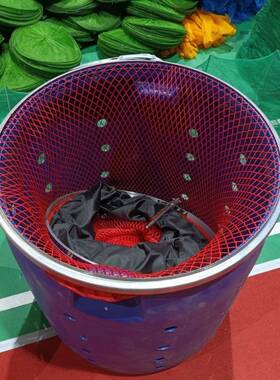 A8C黑坑专用鱼护桶加厚150大容量带孔漏水塑料桶养殖装鱼涂胶蓝色