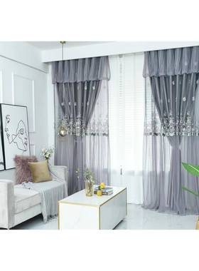 轻奢华欧式式KOD公主法风帘客厅窗卧室光飘窗现代简约遮窗帘双层