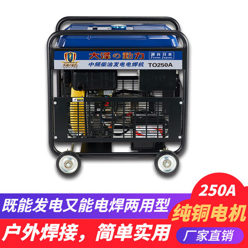 250A柴油发电电焊机大泽动力