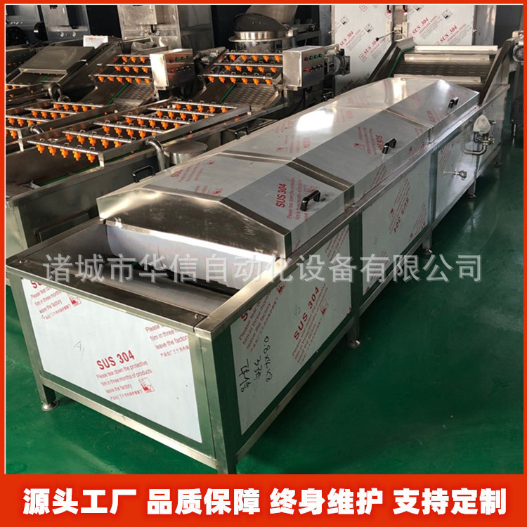 果蔬连续式清洗漂烫杀青机 竹笋干笋丝杀青预煮设备 土豆片漂烫机