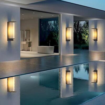 阳能壁户外庭院灯灯防水室外门别墅花大园太长虹七字灯露台院子阳