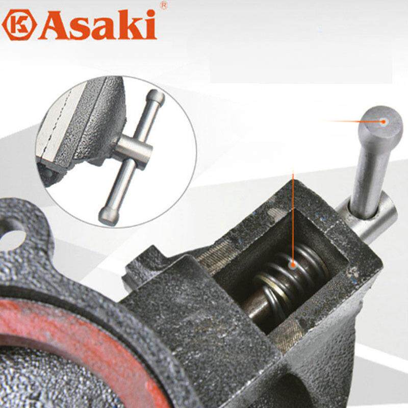 雅赛台虎钳68寸夹具小型家用台钳重型工3业级夹AK-0659工钳作崎台