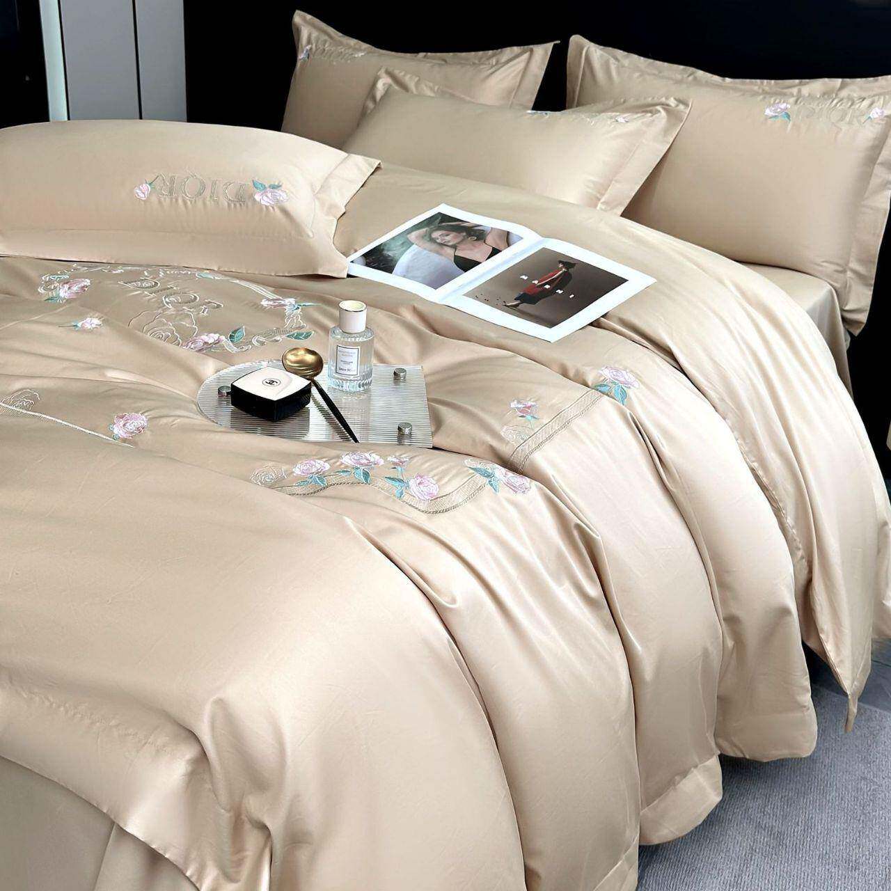 10支长绒棉床纯棉四件套全品棉刺绣床单三PPB件上套被套被罩床0上