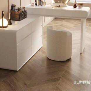 烤漆实木梳妆台卧室现代简约网红转角化妆桌书桌化妆台镜一体轻奢