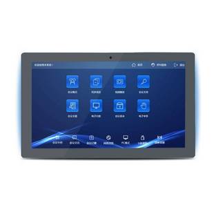 10.1寸电子会议预约安卓系统预约人脸识别会议触摸考勤打卡门牌机