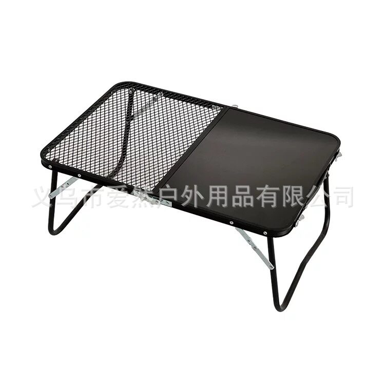 户外便携折叠铁网格野营桌