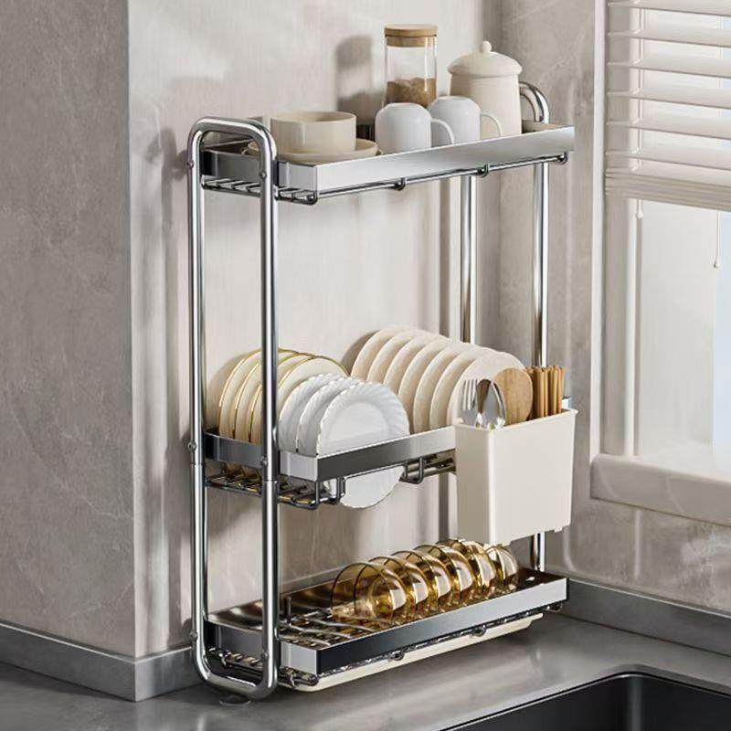 新款台面免打孔多功能壁碗碟碗盘收纳家用厨fhyxW23y架房挂式调料,厨房/烹饪用具,抹布架/厨房清洁收纳架,淘宝优惠券,粉丝福利购,淘宝优惠卷