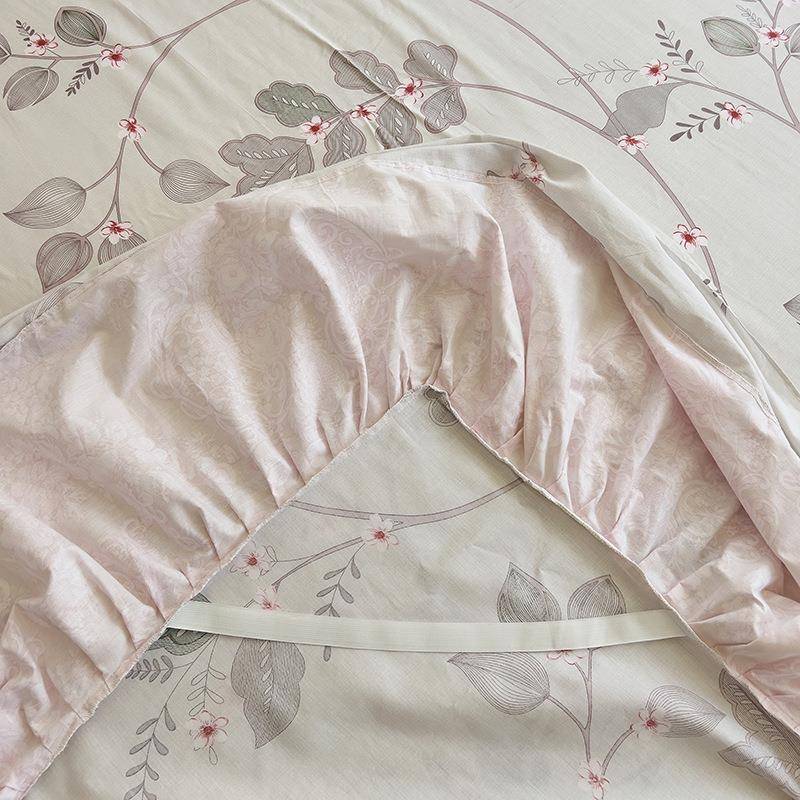 202c裙5新ANJJ-202款全棉40s春夏床裙单品：春暖床150*200m并蒂花