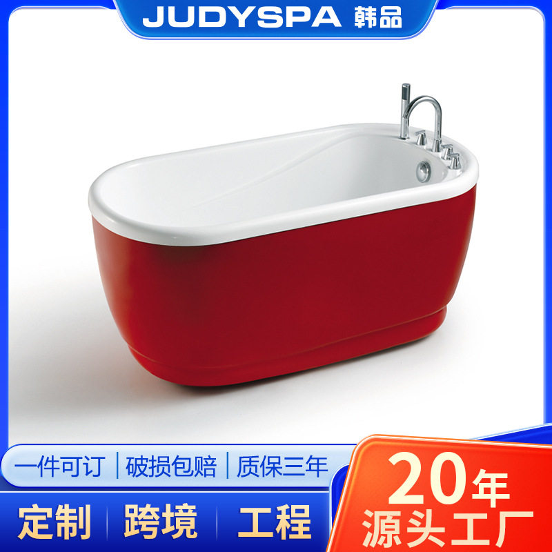 亚克力一体日式深泡带坐位浴缸