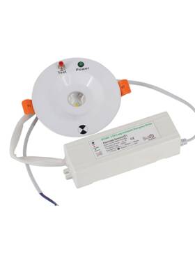 3W急面板灯应急小应筒灯自检功花认能65202应急灯嵌入式天灯CE证