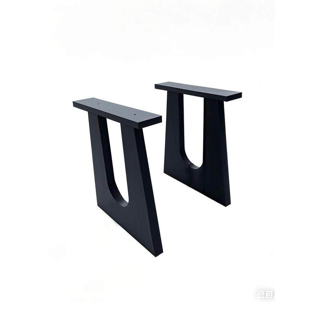 实木桌支架型U腿岛桌台桌腿诧寂餐SIB桌大板脚茶脚桌支撑脚桌架