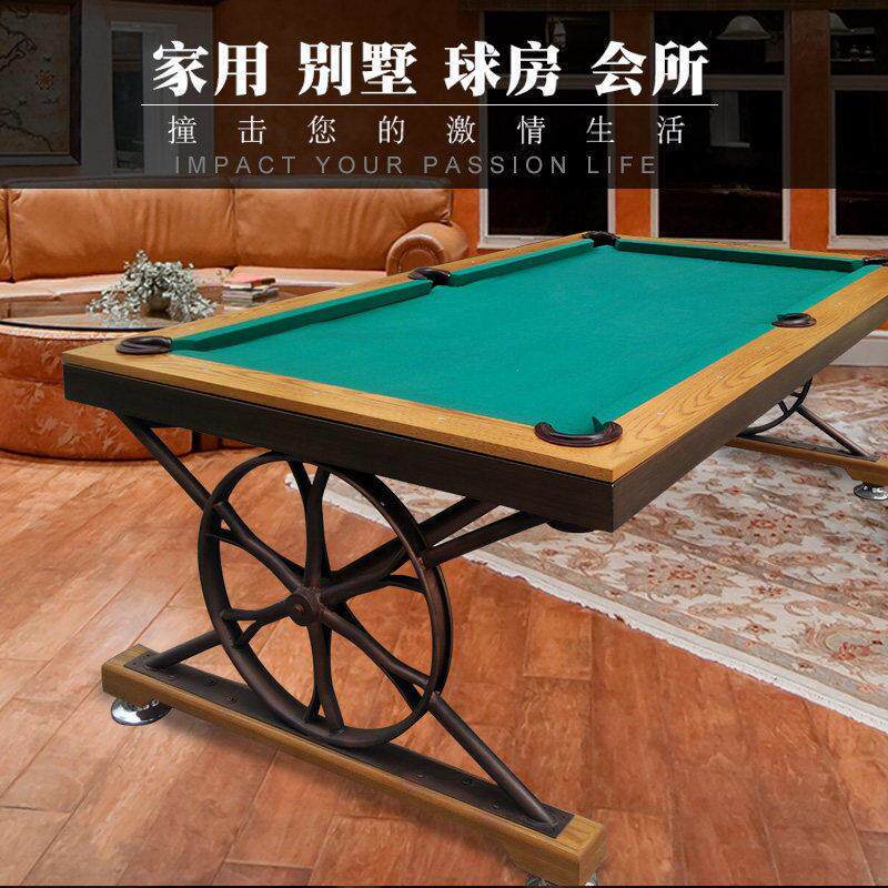实木大理石台球桌室内美式桌球台英式斯诺克台球餐桌一体桌多功能