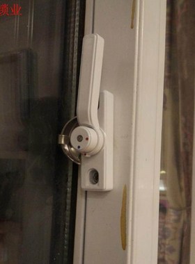 铝合金月牙窗锁 深灰色可调式双向家用窗用配件五金 防盗锁扣.