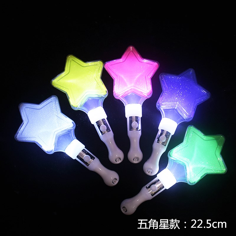 发光荧光棒五角星应援灯演唱会儿童表演道具夜市地摊闪光热卖