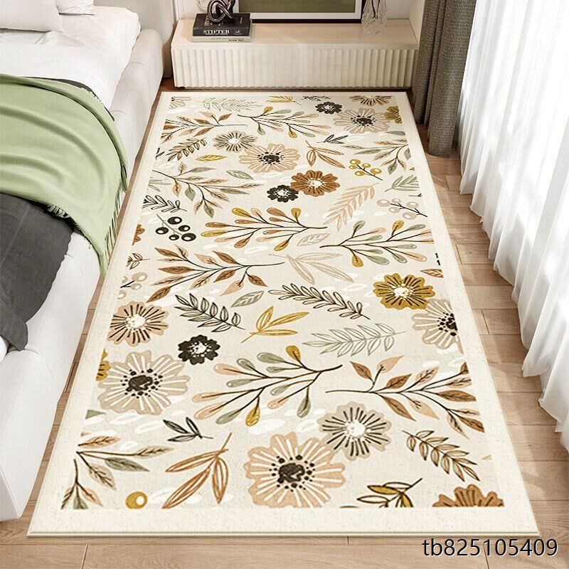 地垫卧室床边地毯简约免洗吸水耐脏家用加厚客厅房间地毯定制满铺