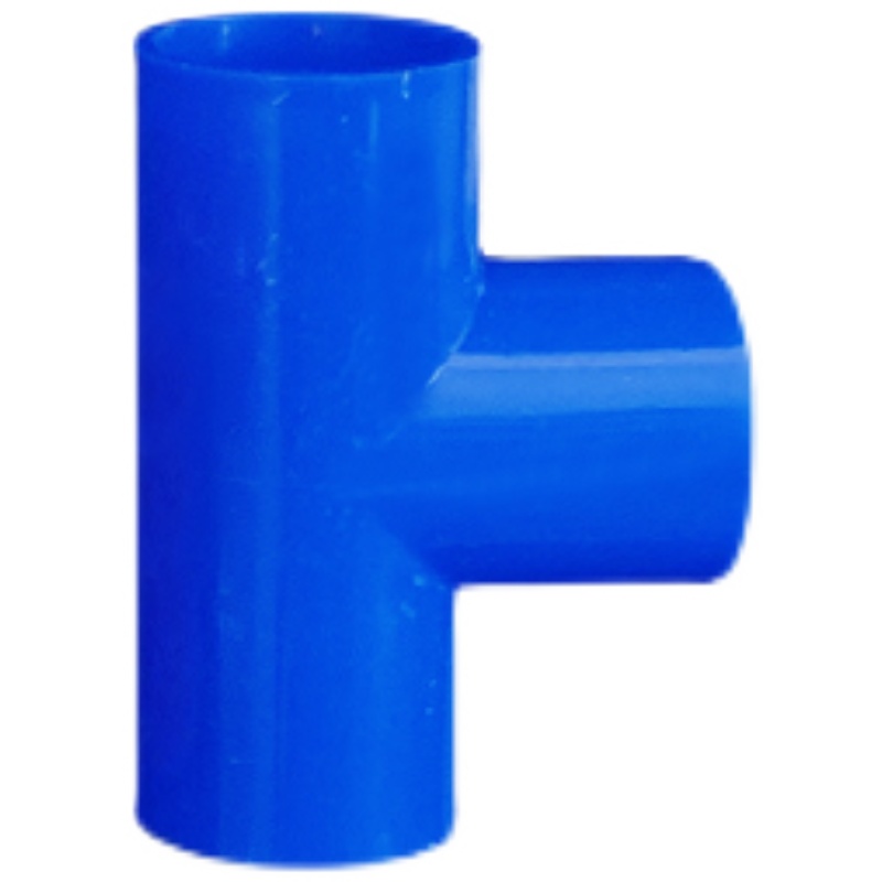 PVC20线管三通1接头分电工配件32塑料彩色红白蓝阻燃四分厚