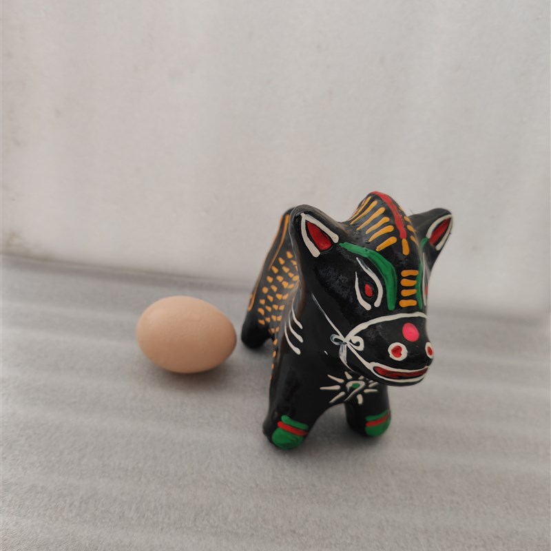 河南特产 淮阳泥泥狗大十二生肖 泥咕咕 泥哨 泥塑摆件 泥人