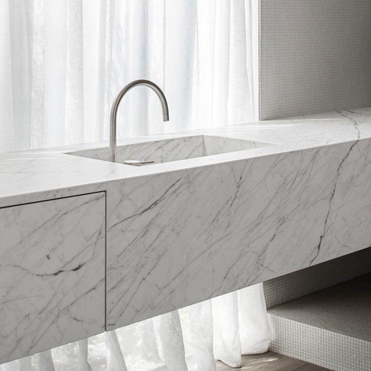 拉米娜中花白岩板1.2*2.7米瓷砖厨房台面大理石茶几餐桌岩板