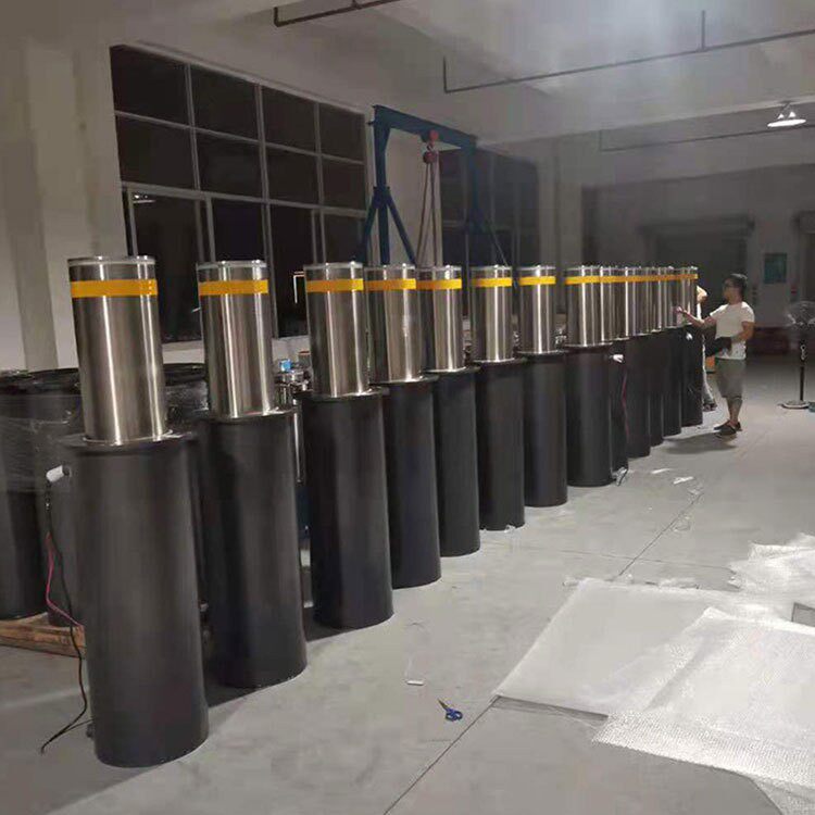 小型路口挡车柱路桩设备液压防撞柱阻车路障液压升降柱机器批发
