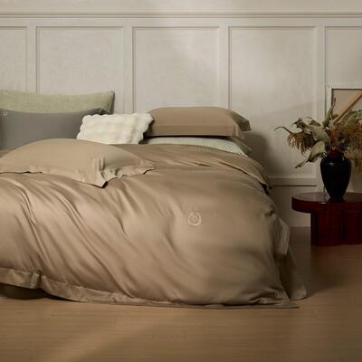 Libon丽本线下款 60天丝棉磨毛素色复古色系列四件套床上用品