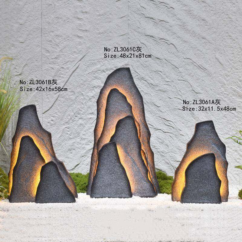 新中式玻璃钢雪浪石灯楼梯花园造景别墅庭院室外景观园林井盖装饰,电子元器件市场,其它元器件,淘宝优惠券,粉丝福利购,淘宝优惠卷