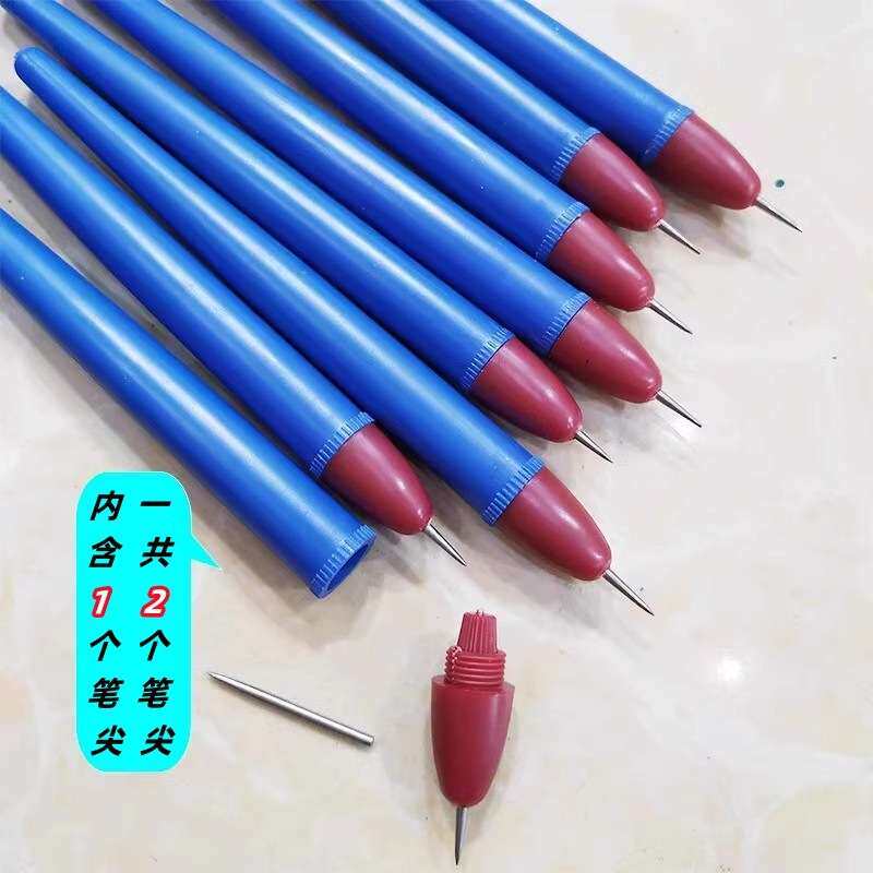 描迹用铁笔纸雕模型划线折痕笔压痕描线笔刻线铁针笔蜡纸刻字笔