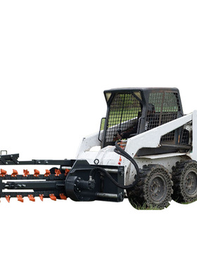 单链条式开渠机 城市排水用 挖掘机双链条开沟机