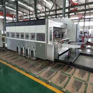 厂家生产高速全自动水墨四色印刷开槽模切机印刷机