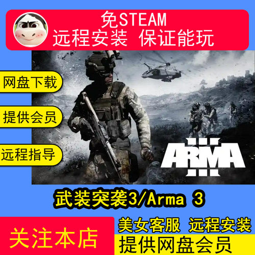 远程安装武装突袭3/Arma 3 PC电脑单机游戏合集