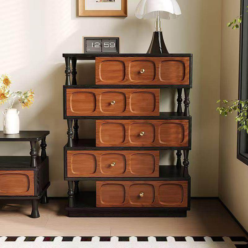 中古风实木斗柜客厅玄关复古储物柜卧室收纳柜小户型多功能床尾柜,电子元器件市场,其它元器件,淘宝优惠券,粉丝福利购,淘宝优惠卷