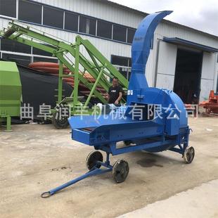 麦草谷杆青储铡草机车载式牛场切碎机高喷30吨养殖场揉丝机
