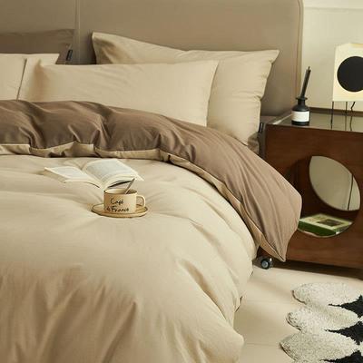 2025新款四件套纯棉全棉床上用品床单被套被罩四季通用床笠三件套