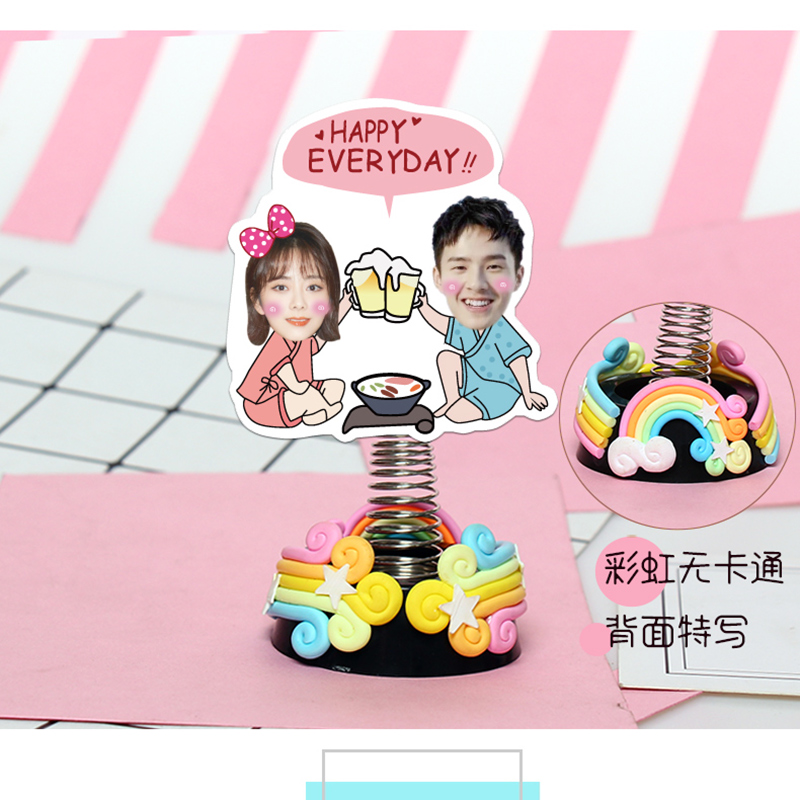 定制照片汽车摆件头像车载车上车内饰品摆件装饰品diy创意中控台