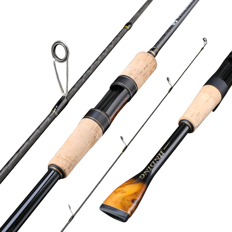 路亚竿装L调路滑竿卷线器大导环碳素远投翘嘴竿微物马口滑漂竿