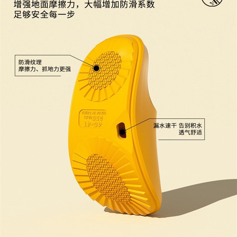 漏水拖鞋女2025新款室内家居静音浴室洗澡防滑厚底踩屎感凉拖鞋女