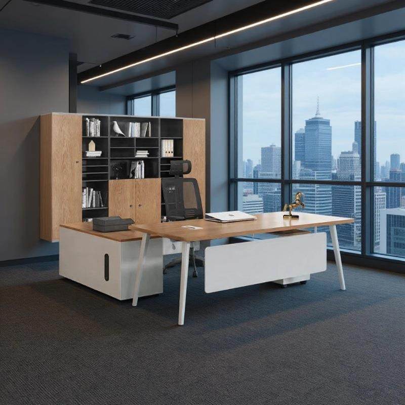 主管办公桌椅组合办公室家具老板大班台简洁现代经理总裁电脑桌子