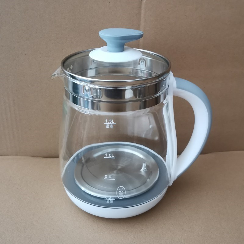 天际养生壶配件壶体通用BJH-D150HW/D150B/1.5L单壶身玻璃壶带盖