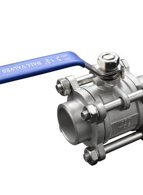 Q11F-64P304不锈钢三片式3PC焊接阀门寸分对焊4分1dn156球阀螺纹