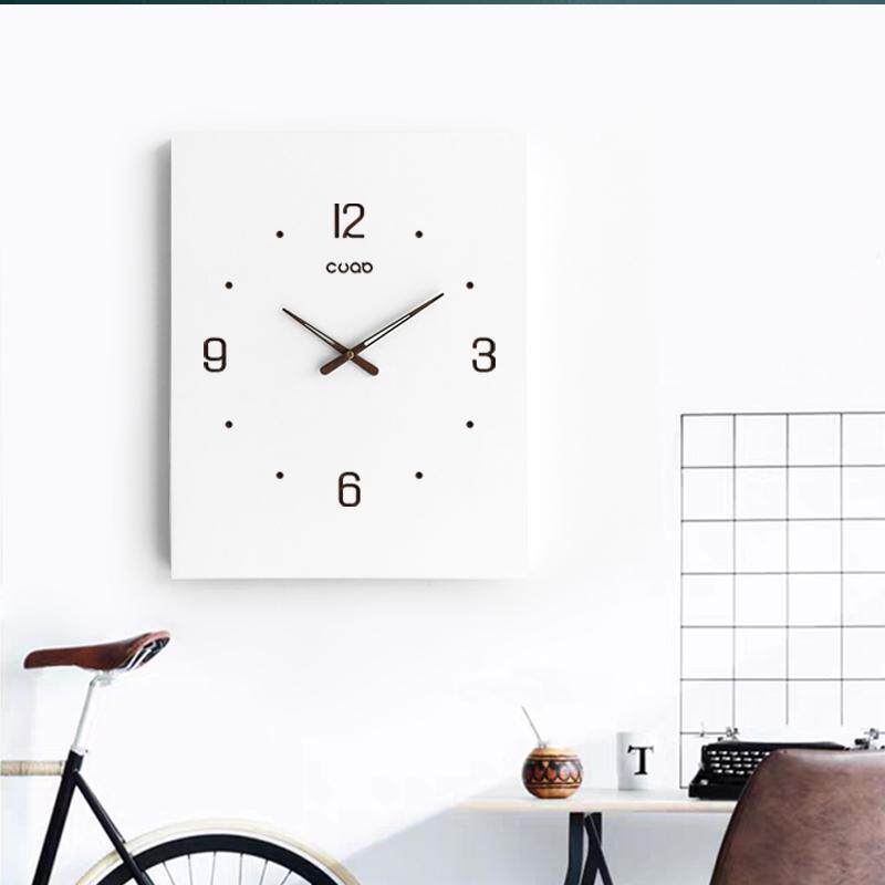 北欧电表箱挂钟白色框子盖板简约空气配电箱开关装饰画电闸客厅