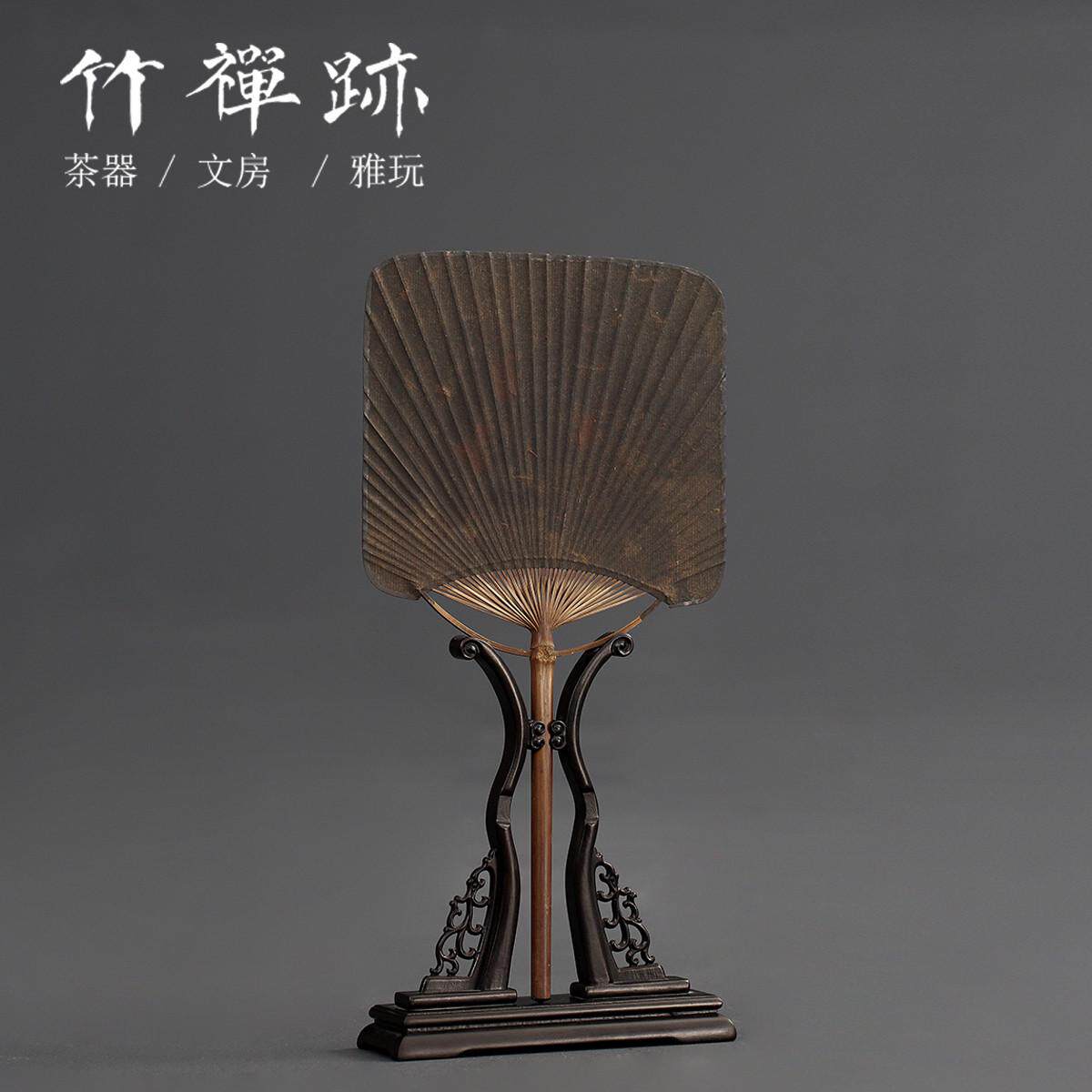 竹禅迹|大漆团扇拍扇纳凉竹手工蒲扇夏季老式全摆竹文艺竹编编织