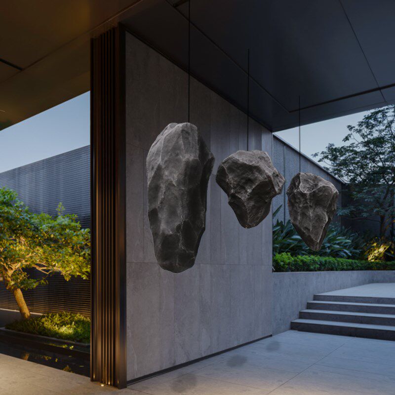 空中造景悬浮石仿真景观石头挂饰酒店样品屋展示中心样板间悬挂吊,家居饰品,户外/庭院摆件,淘宝优惠券,粉丝福利购,淘宝优惠卷